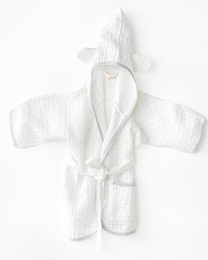 White Wawa Boys Bathrobe