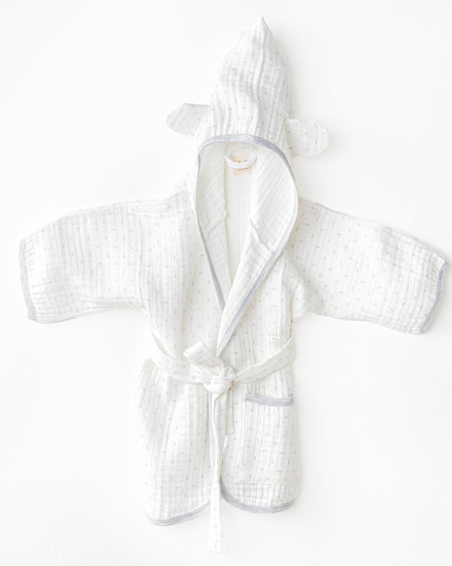 White Wawa Boys Bathrobe