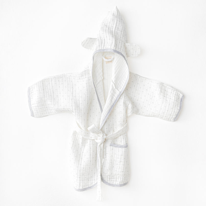 White Wawa Boys Bathrobe