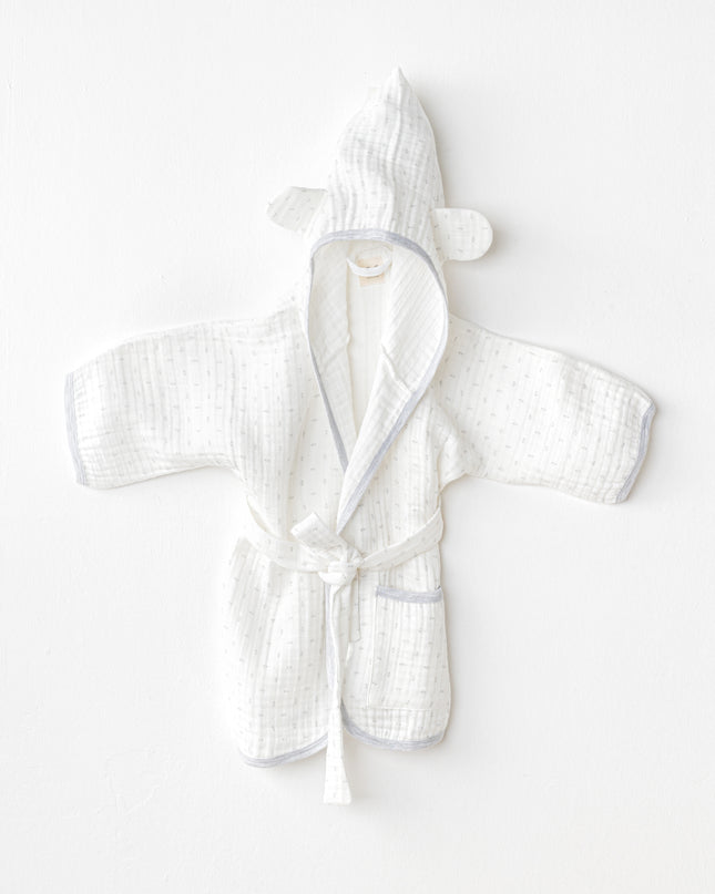 White Wawa Boys Bathrobe