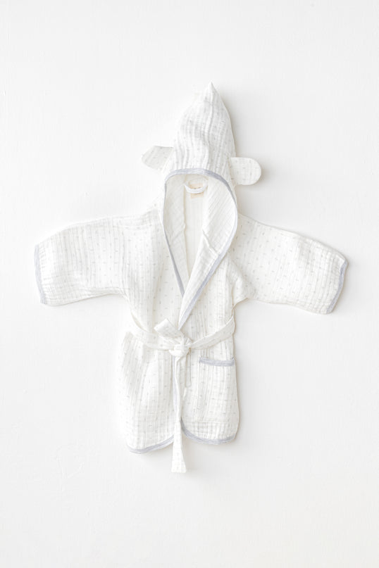 White Wawa Boys Bathrobe