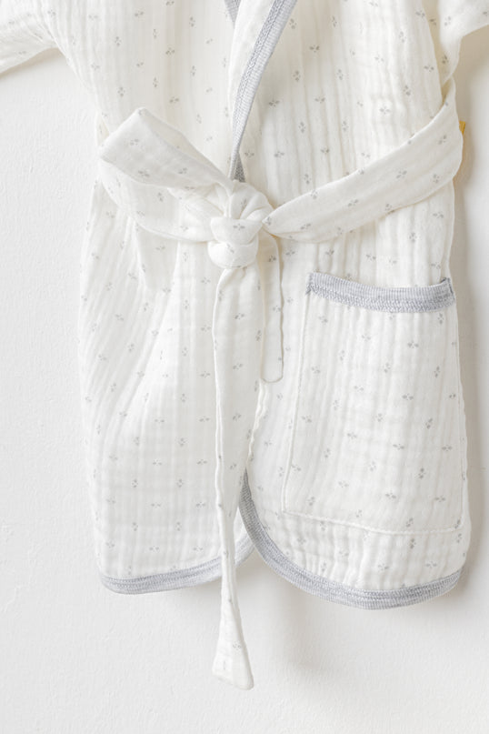 White Wawa Boys Bathrobe