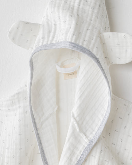 White Wawa Boys Bathrobe