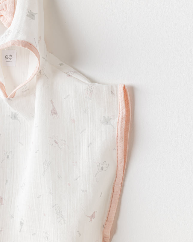 kidsatelier-andywawa-Ecru-Love-Family-Muslin-Bow-Pancho