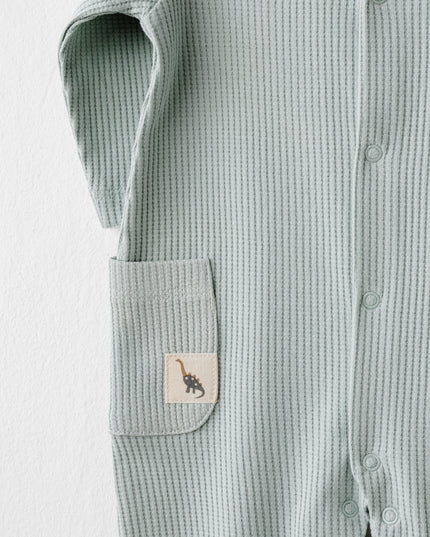 Kids Atelier Andy Wawa Ribbed Giraffe Pocket Romper