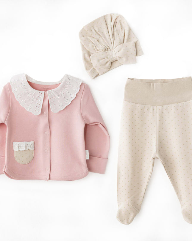 Kids Atelier Andy wawa Lace & Dots Baby Outfit