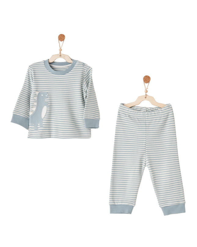 Kids Atelier Andy Wawa Dino Stripe PJ Set