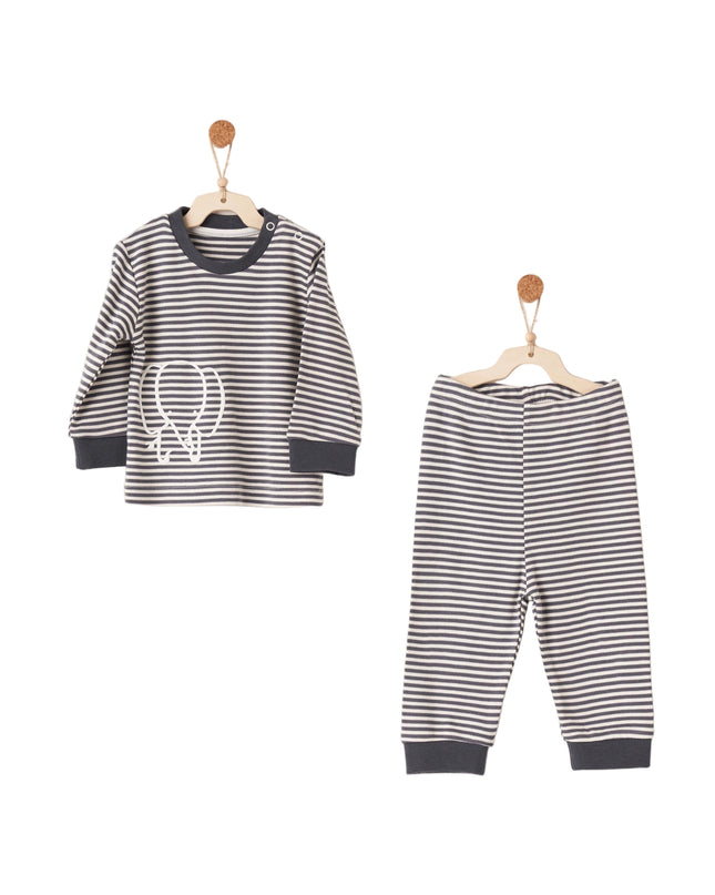 Kids Atelier Andy Wawa Elephant Stripe PJ Set