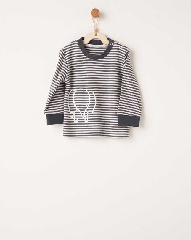 Kids Atelier Andy Wawa Elephant Stripe PJ Set