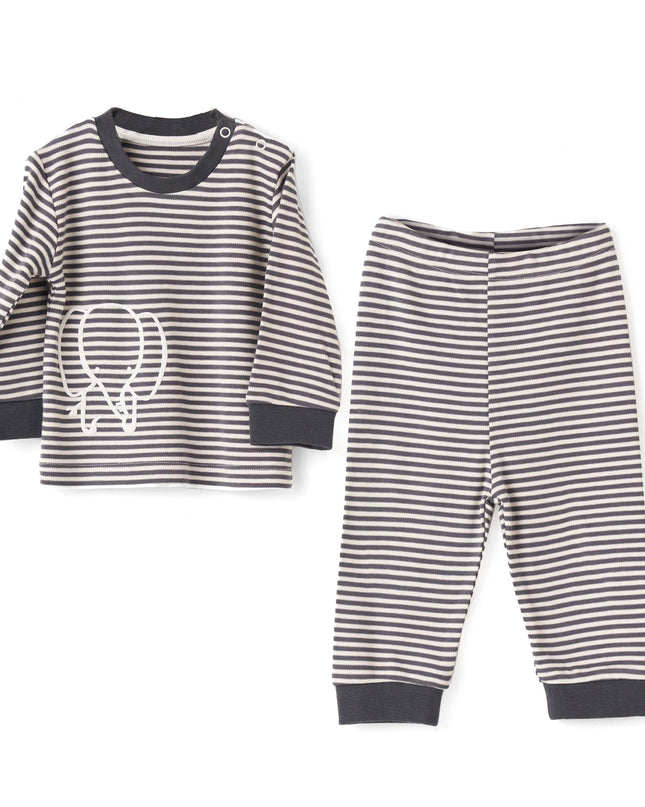 Kids Atelier Andy Wawa Elephant Stripe PJ Set