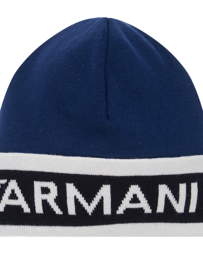 ARMANI-KNIT HAT-404648-1A494-25434-BLUE/BLUE/WHITE
