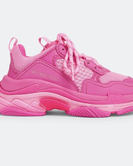 BALENCIAGA-TRIPLE S KIDS-654251-W2FW7-5050-PINK/FLUO PINK