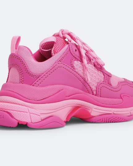BALENCIAGA-TRIPLE S KIDS-654251-W2FW7-5050-PINK/FLUO PINK