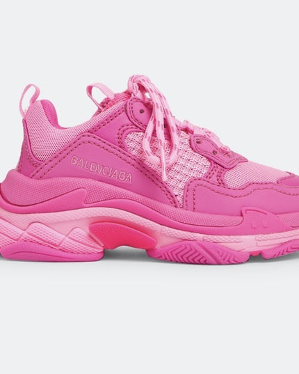 BALENCIAGA-TRIPLE S KIDS-654251-W2FW7-5050-PINK/FLUO PINK