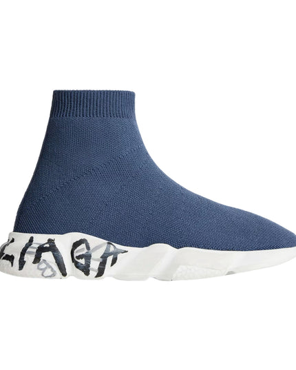 Kids Atelier-Balenciaga-Navy Speed Sneakers