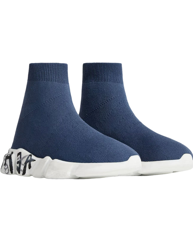 Kids Atelier-Balenciaga-Navy Speed Sneakers