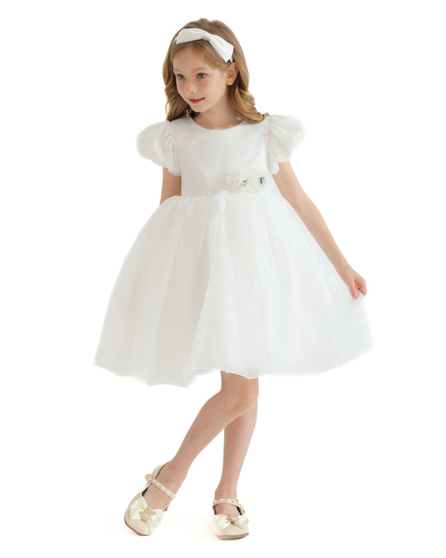 White D'Amico Floral Teacup Dress