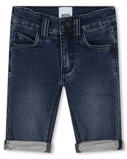 boss-j50585-z07-bb-Blue Denim Shorts