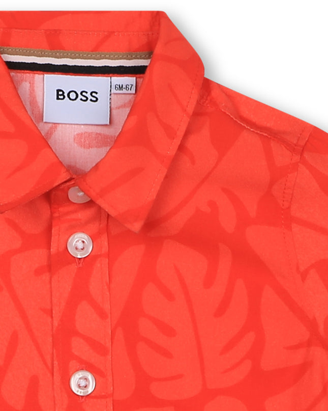 boss-j50588-997-bb-Red Short Sleeve Shirt