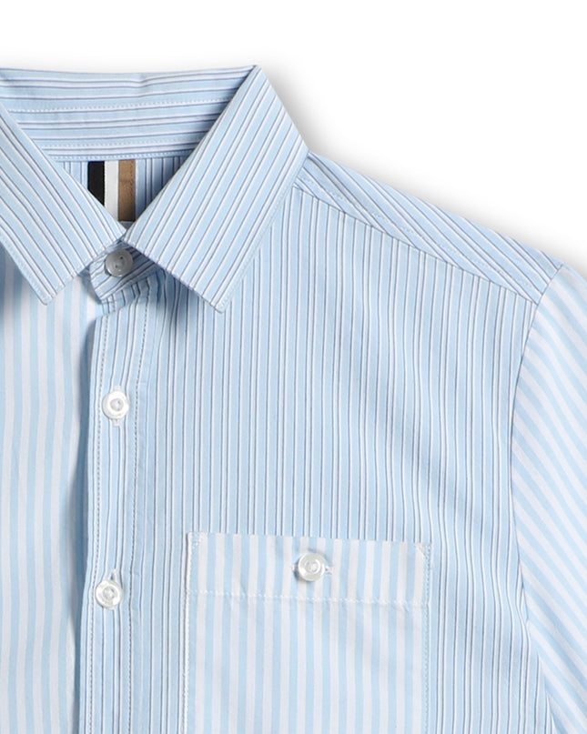 boss-j50698-10p-kb-Blue Short Sleeve Shirt