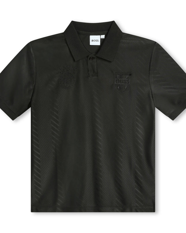 boss-j50709-09b-kb-Black Logo Polo