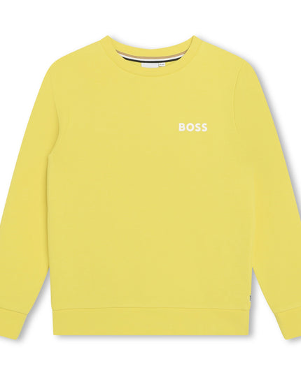 boss-j50713-508-Yellow Logo Sweatshirt