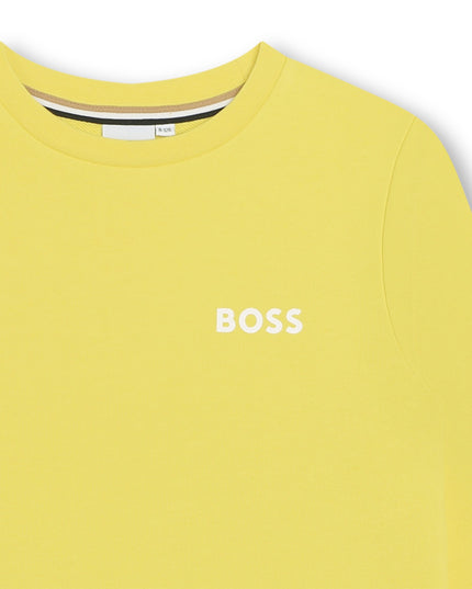 boss-j50713-508-Yellow Logo Sweatshirt