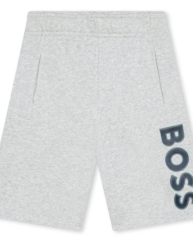 boss-j50756-a32-kb-Gray Logo Shorts