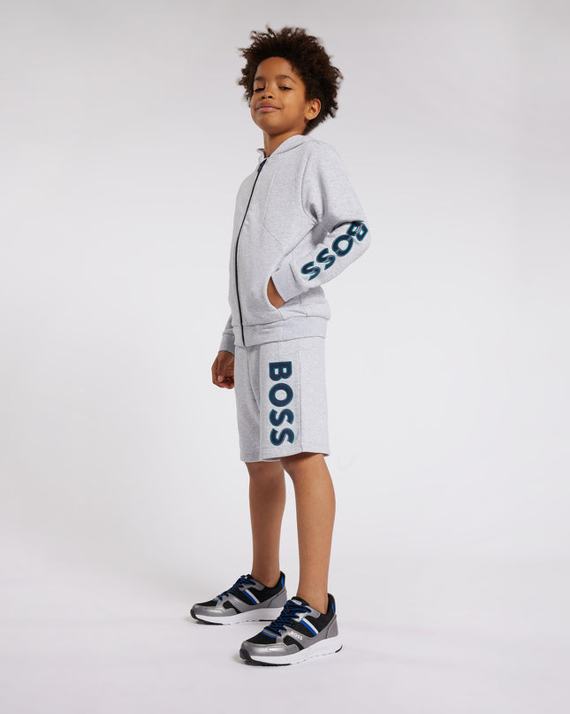 boss-j50756-a32-kb-Gray Logo Shorts