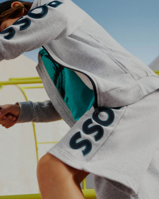 boss-j50756-a32-kb-Gray Logo Shorts