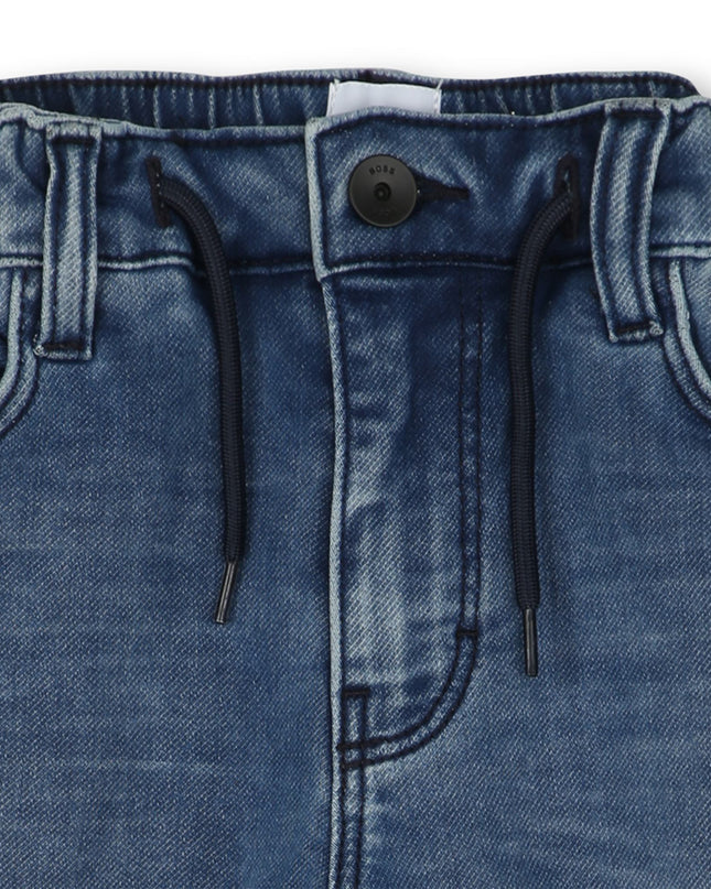 boss-j50778-z03-kb-Blue Denim Shorts