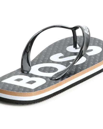 boss-j50850-09b-kb-Black Logo Flip Flops