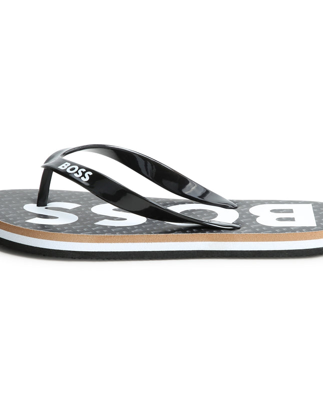 boss-j50850-09b-kb-Black Logo Flip Flops