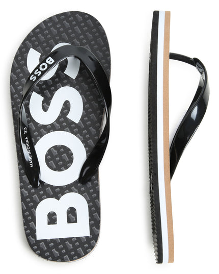 boss-j50850-09b-kb-Black Logo Flip Flops