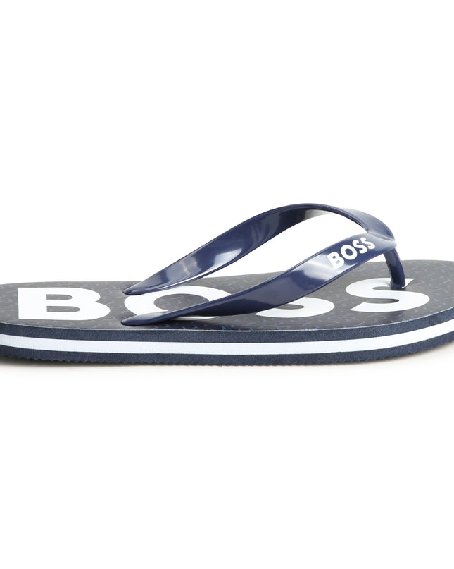 boss-j50850-849-kb-Navy Logo Flip Flops