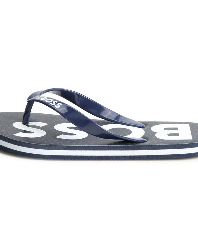 boss-j50850-849-kb-Navy Logo Flip Flops