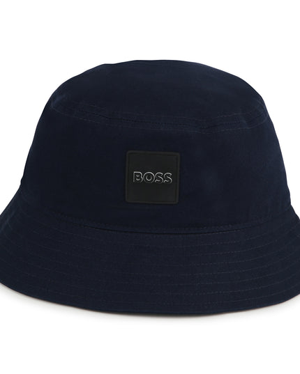 Navy Box Logo Bucket Hat