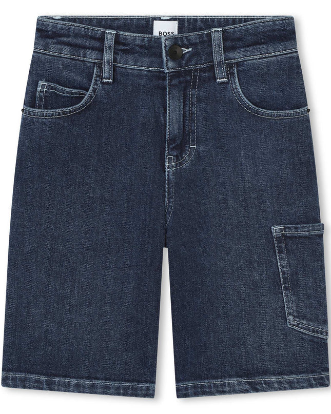 boss-j50990-z07-kb-Blue Denim Shorts