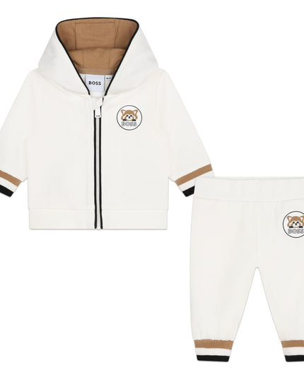 Off White Striped Logo Tracksuit