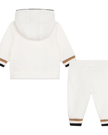 Off White Striped Logo Tracksuit