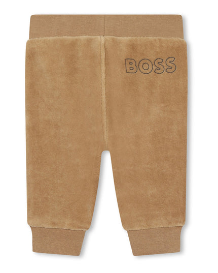 Brown Colorblock Logo Tracksuit