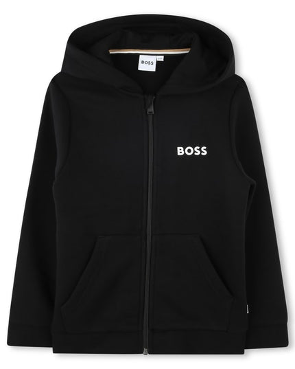 Black Logo Hooded Tracksuit