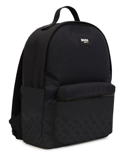 Black Modern Logo Rucksack