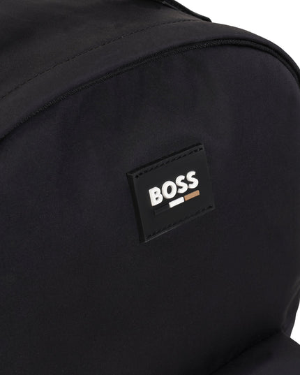 Black Modern Logo Rucksack