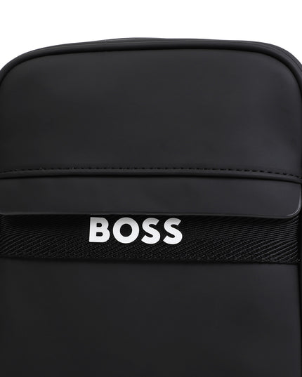 Black Tri-Color Strap Logo Bag