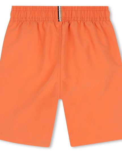Orange Logo Swim Shorts