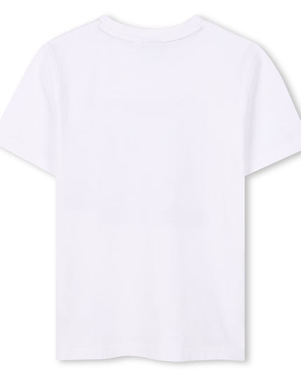 Kids Atelier-Boss-White Nostalgic Print T-Shirt