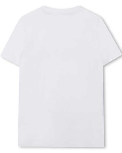 White Duo Toned Outline T-Shirt
