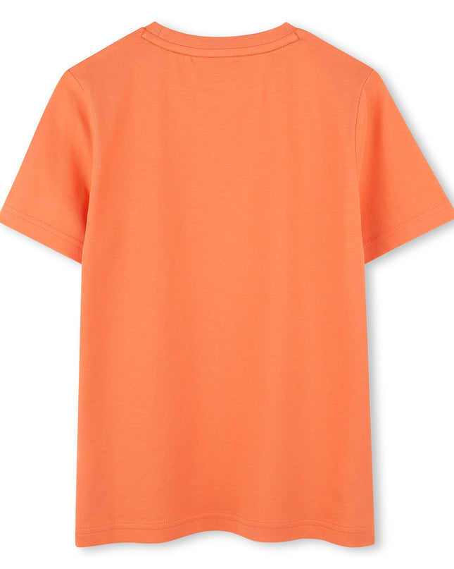 Kids Atelier-Boss-Orange Duo Toned Outline T-Shirt