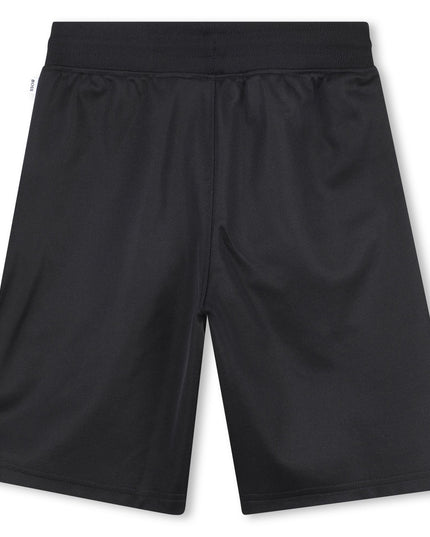 Black and White Workout Shorts Set